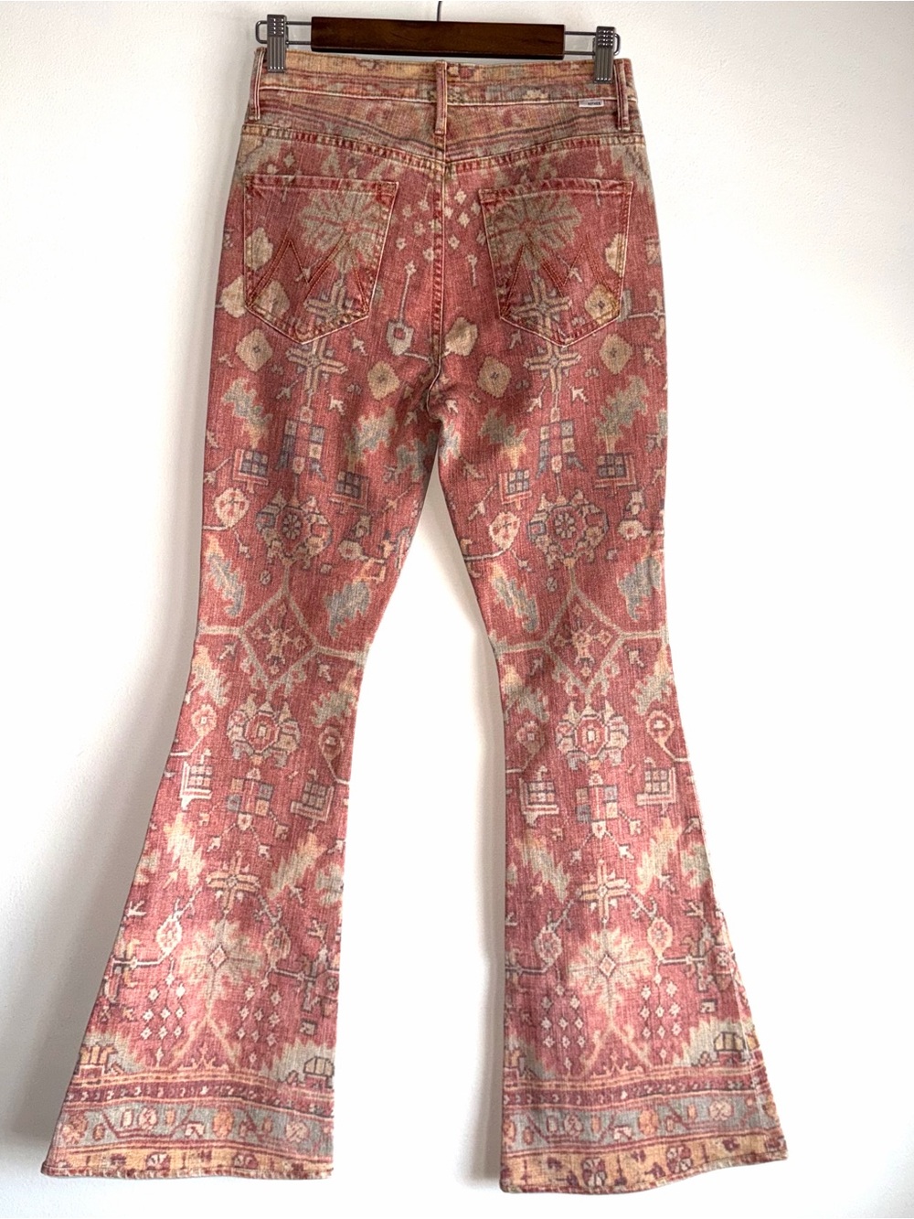 Mother Super Cruiser Rug Burn Size 26 Flare Jeans Boho - Picture 6 of 16